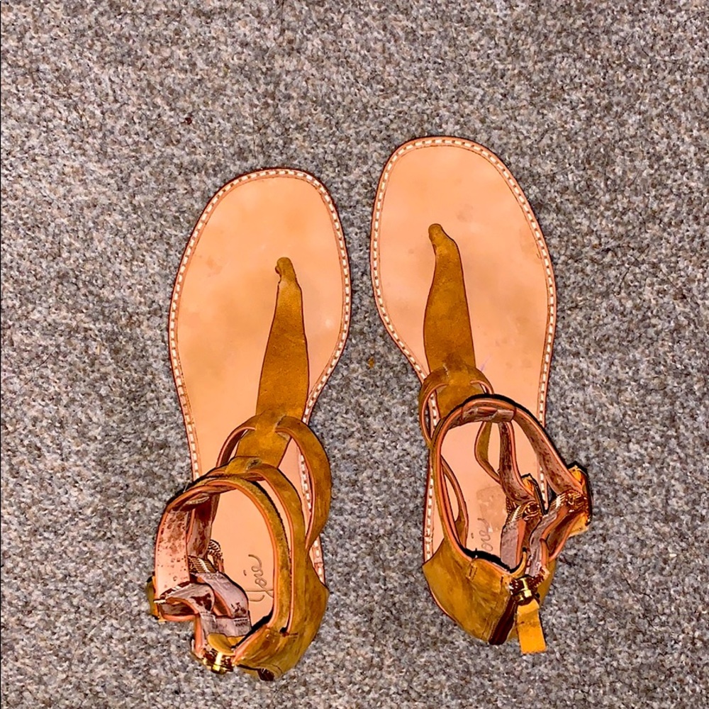 Open toe ankle shoes